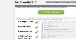 Desktop Screenshot of freebasic.net