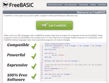 Tablet Screenshot of freebasic.net
